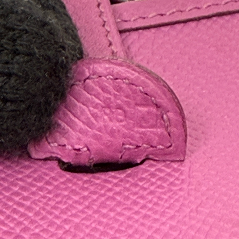 RARE Hermes Purple Evelyn TPM Epsom Mini Shoulder Handbag with ALL Leather STRAP - Picture 11 of 13